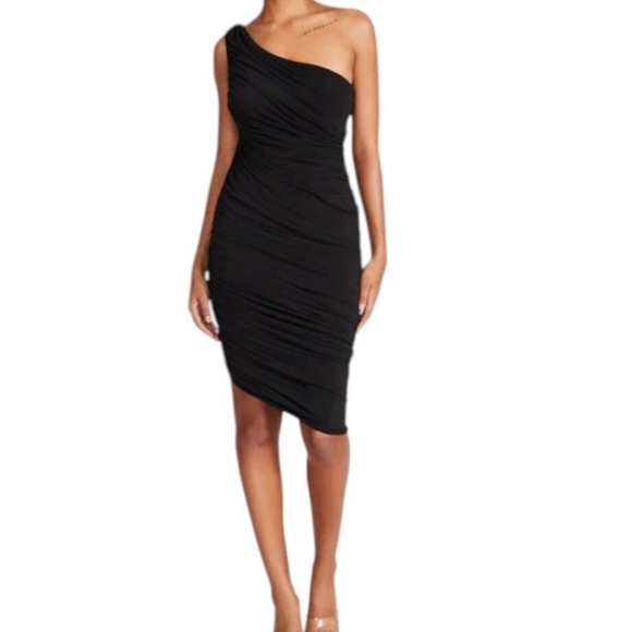 Steve Madden Chic Black One-Shoulder Dress - Picture 1 of 8